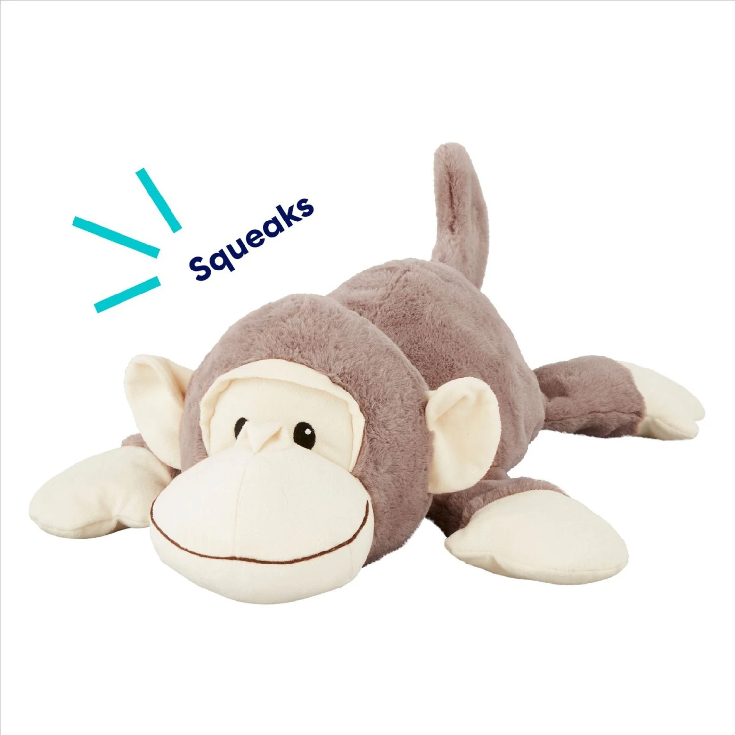 Frisco Monkey Plush Squeaky Dog Toy 5 Frisco Monkey Plush Squeaky Dog Toy - Image 3