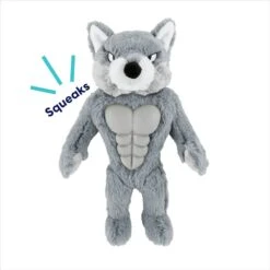 Frisco Wolf Muscle Plush Squeaky Dog Toy 10 Frisco Wolf Muscle Plush Squeaky Dog Toy -Frisco 147082 PT2. AC SS1800 V1691776574