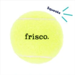 Frisco Fetch Squeaky Tennis Ball Dog Toy -Frisco 152803 PT2. AC SS1800 V1691776693