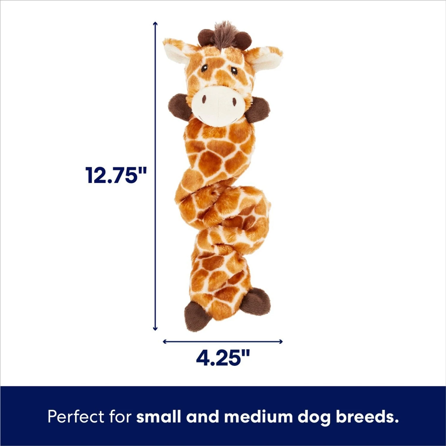 Frisco Giraffe Bungee Plush Squeaky Dog Toy 4 Frisco Giraffe Bungee Plush Squeaky Dog Toy - Image 2