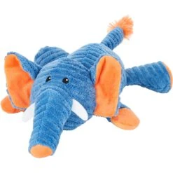 New Products 15 Frisco Corduroy Plush Squeaking Elephant Dog Toy