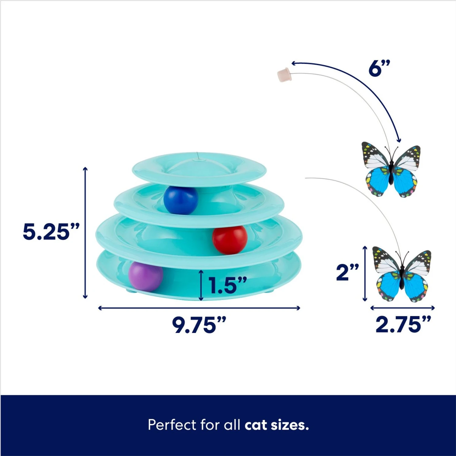 Frisco Butterfly Cat Tracks Cat Toy 4 Frisco Butterfly Cat Tracks Cat Toy - Image 2