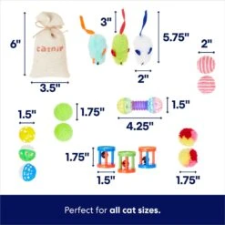 Frisco Plush, Teaser, Ball & Tunnel Variety Pack Cat Toy With Catnip -Frisco 169688 PT3. AC SS1800 V1692190912