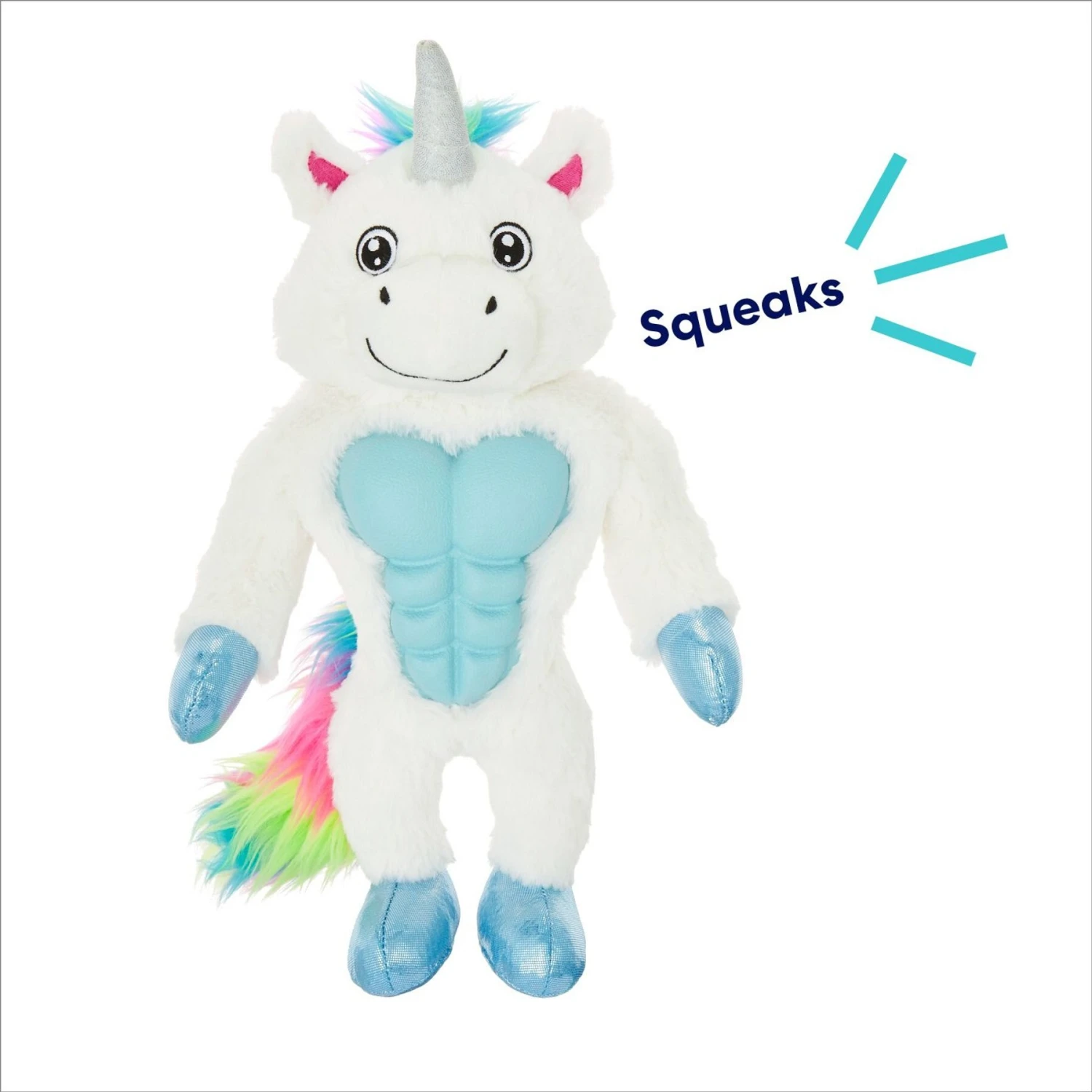 Frisco Unicorn Muscle Plush Squeaky Dog Toy 5 Frisco Unicorn Muscle Plush Squeaky Dog Toy - Image 3