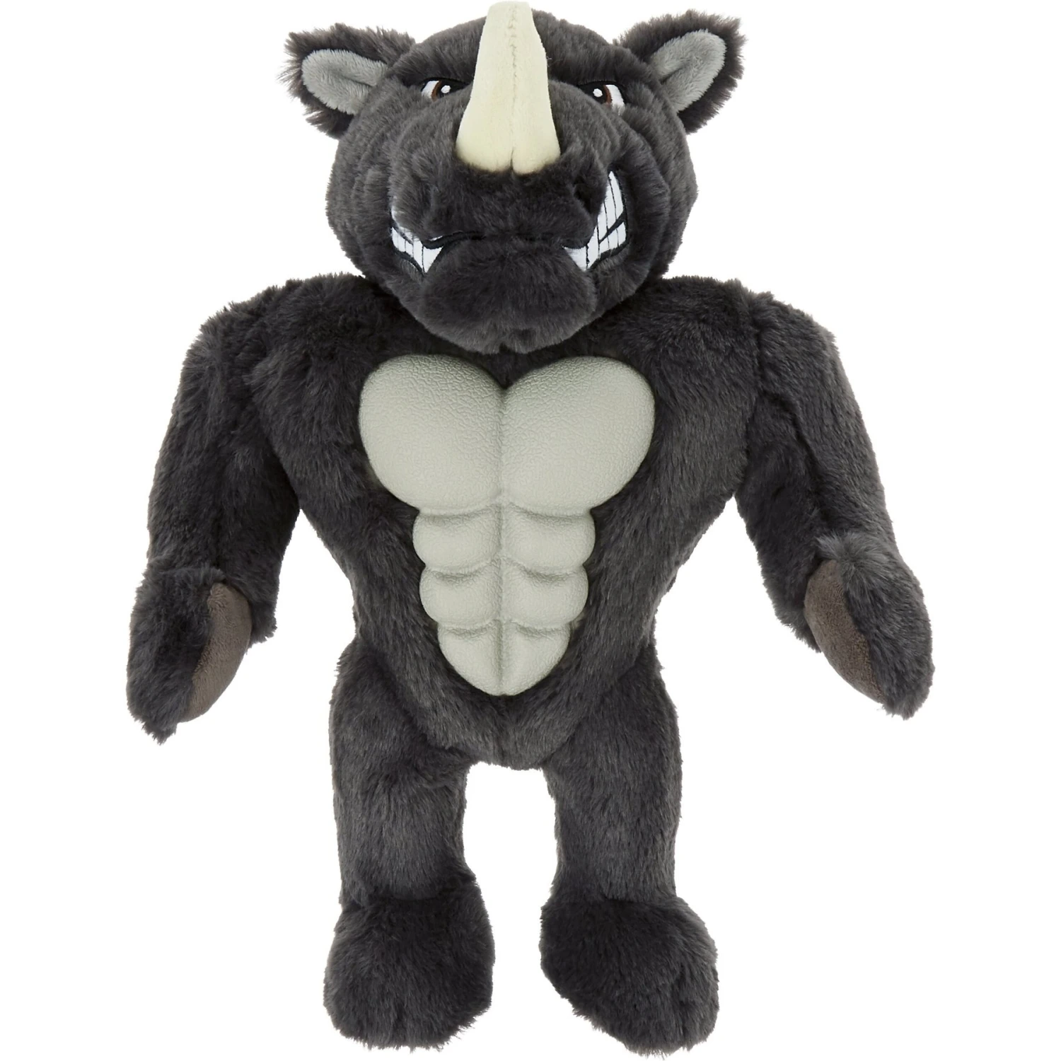 Frisco Rhino Muscle Plush Squeaky Dog Toy 3 Frisco Rhino Muscle Plush Squeaky Dog Toy