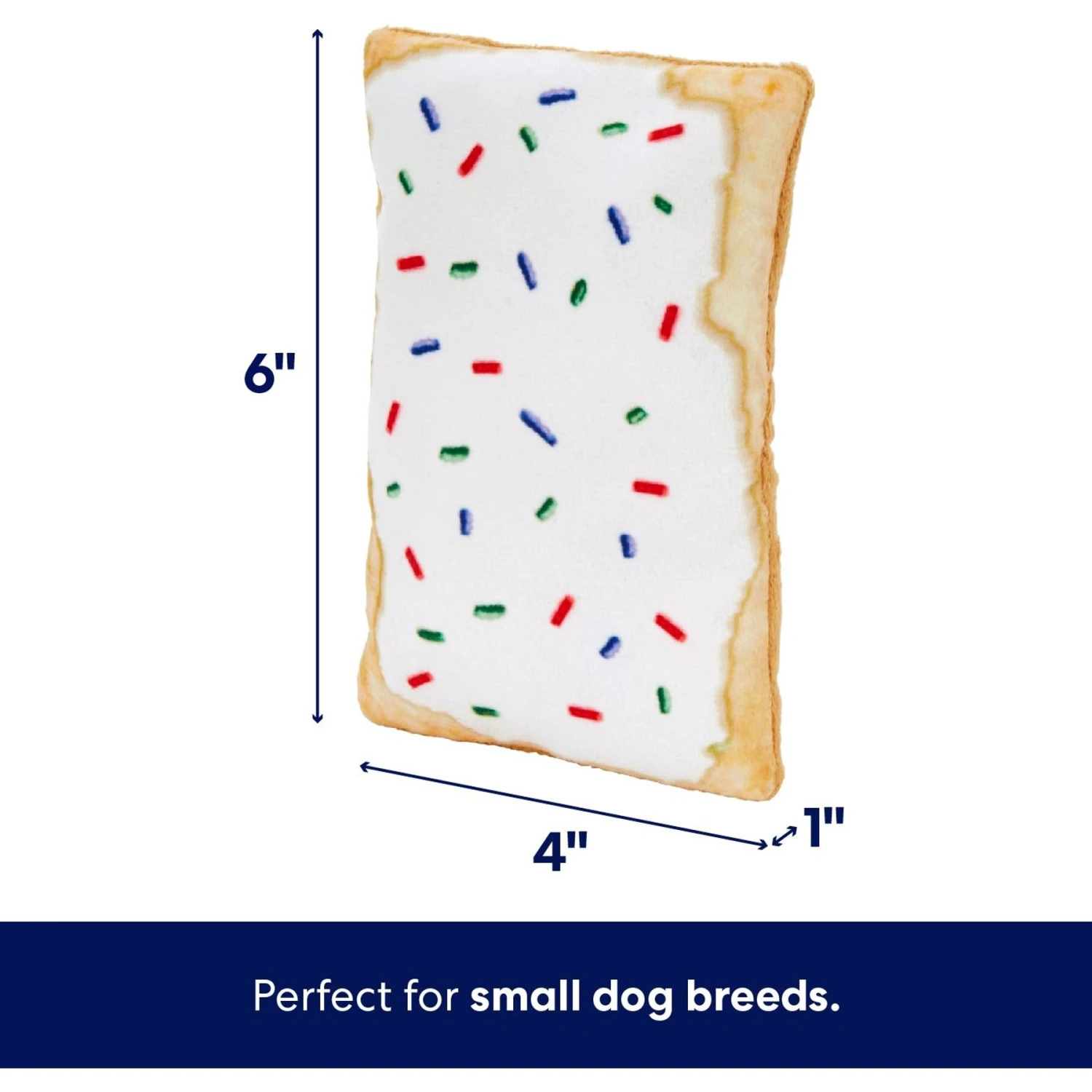 Frisco Frosted Pastry Stuffing-Free Flat Plush Squeaky Dog Toy 4 Frisco Frosted Pastry Stuffing-Free Flat Plush Squeaky Dog Toy - Image 2