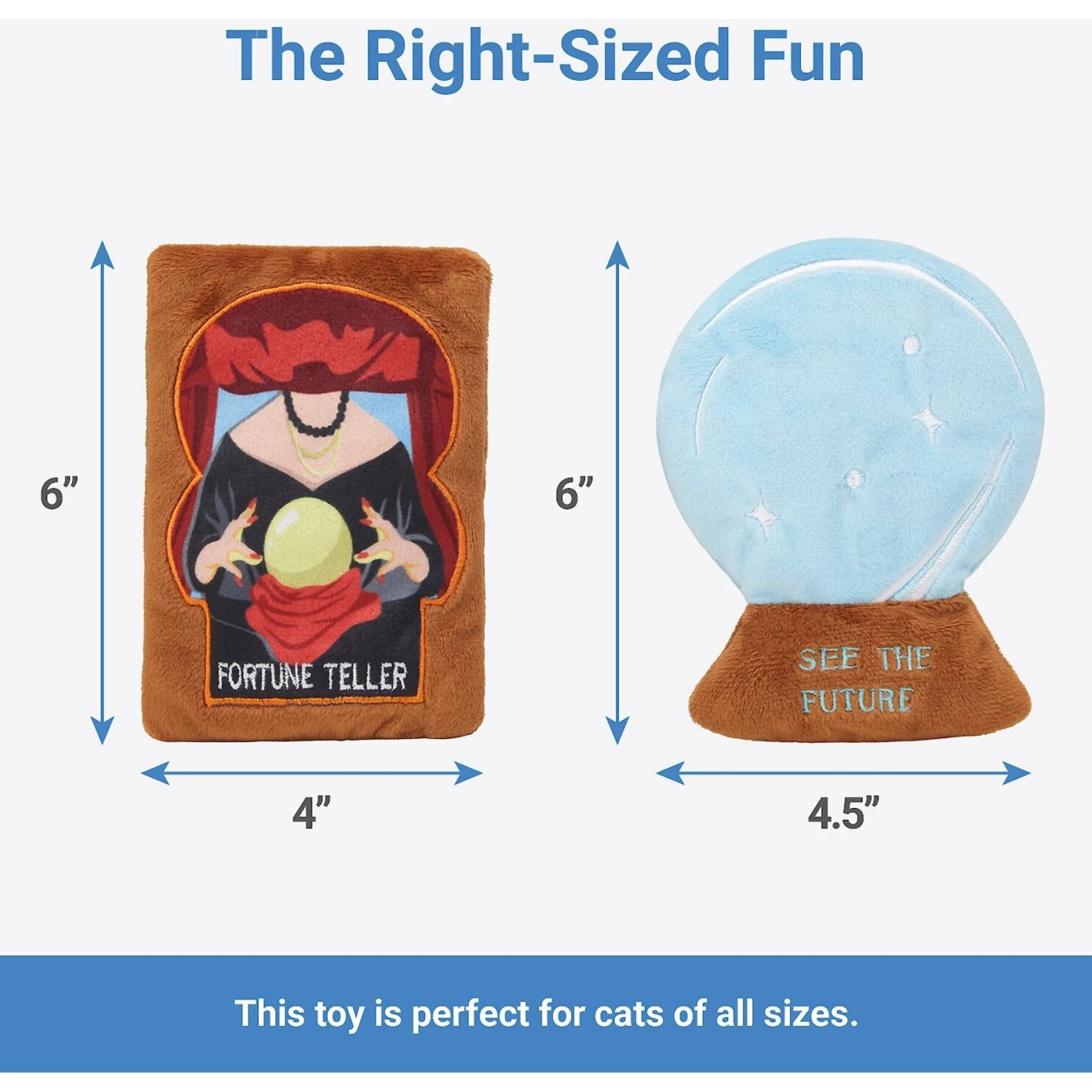 Frisco Magic Fortune Teller Plush Cat Toy With Catnip, 2 Count 4 Frisco Magic Fortune Teller Plush Cat Toy With Catnip, 2 Count - Image 2