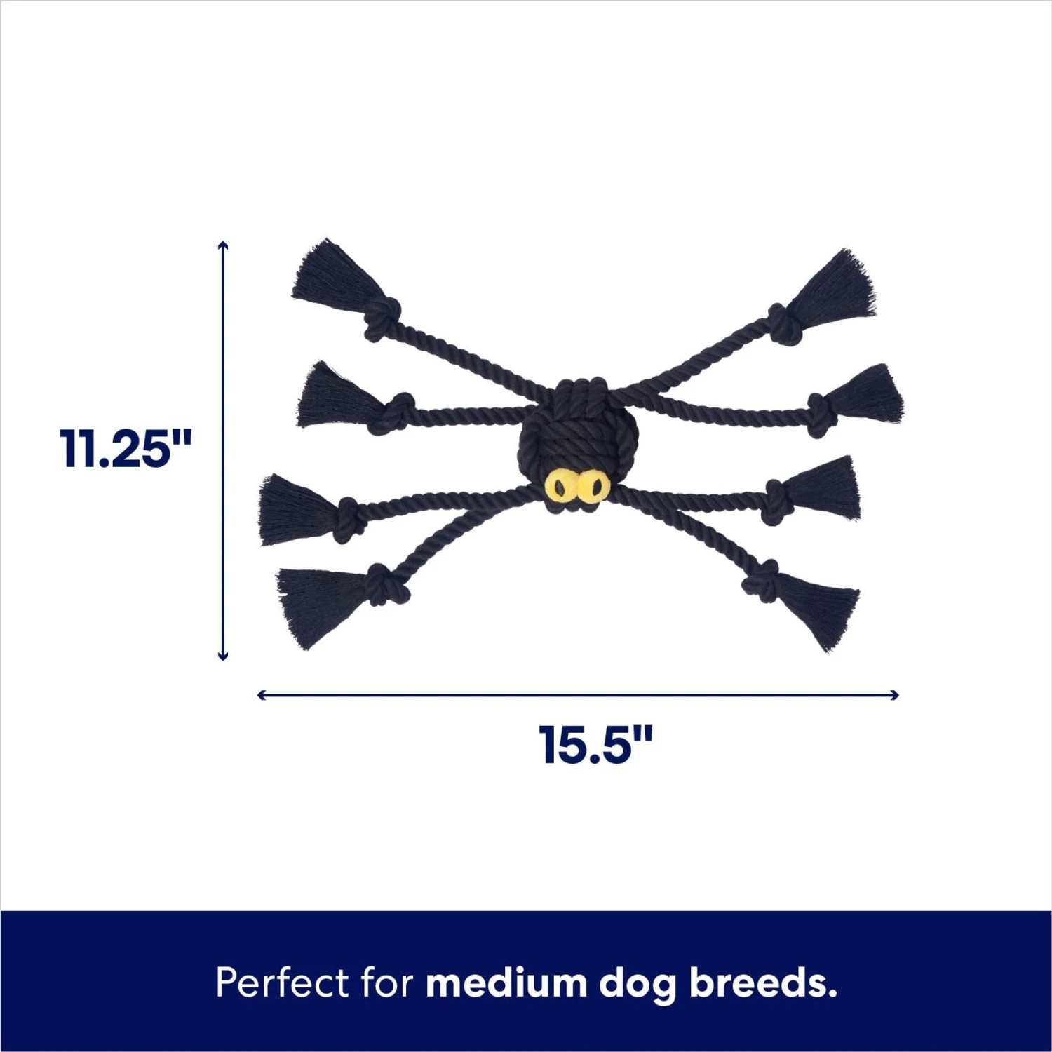 Frisco Halloween Spider Rope Dog Toy 4 Frisco Halloween Spider Rope Dog Toy - Image 2