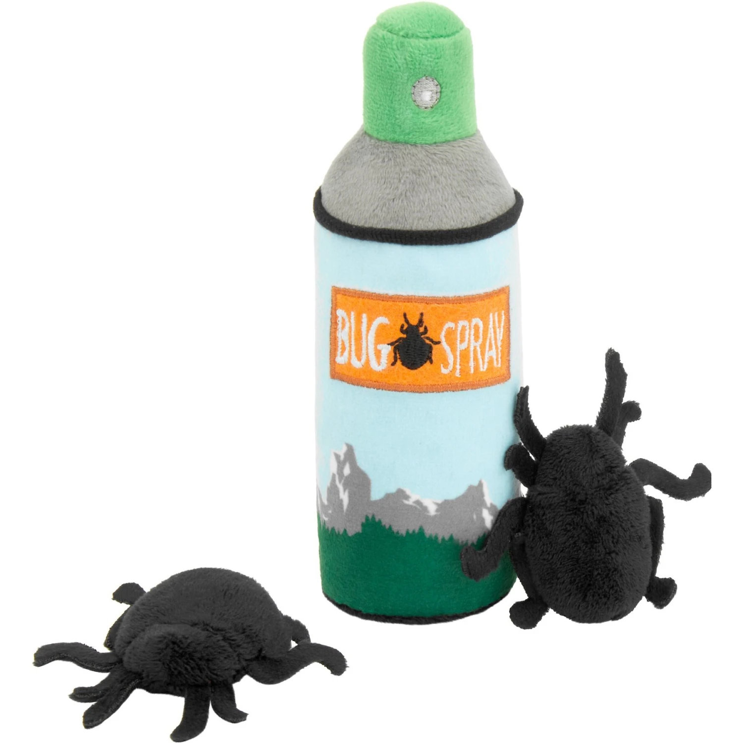 Frisco Camping Bug Spray Plush Cat Toy With Catnip, 3 Count 3 Frisco Camping Bug Spray Plush Cat Toy With Catnip, 3 Count