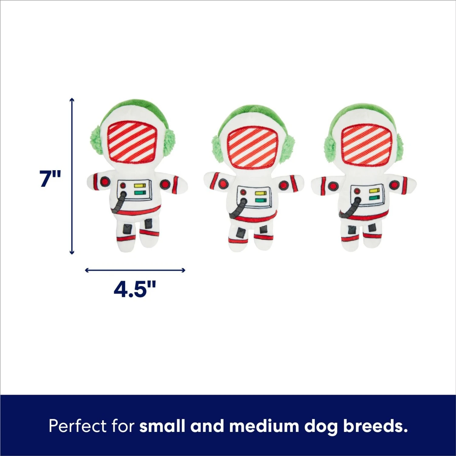 Frisco Holiday Rocket Ship Hide & Seek Puzzle Plush Squeaky Dog Toy 5 Frisco Holiday Rocket Ship Hide & Seek Puzzle Plush Squeaky Dog Toy - Image 3
