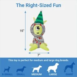 Frisco Holiday Alien Plush Squeaky Dog Toy 6 Frisco Holiday Alien Plush Squeaky Dog Toy -Frisco 287201 PT1. AC SS1800 V1637704665