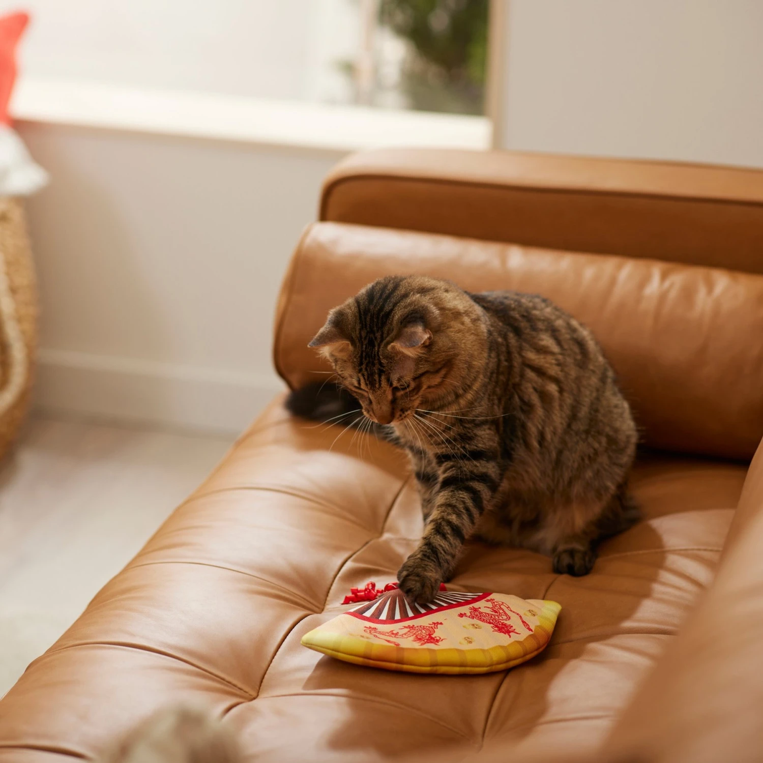 Frisco Lunar New Year Fan Plush Cat Toy With Catnip 5 Frisco Lunar New Year Fan Plush Cat Toy With Catnip - Image 3