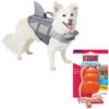 Frisco Shark Dog Life Jacket & KONG Aqua Dog Toy 2 Frisco Shark Dog Life Jacket & KONG Aqua Dog Toy -Frisco 303588 MAIN. AC SS1800 V1623060442