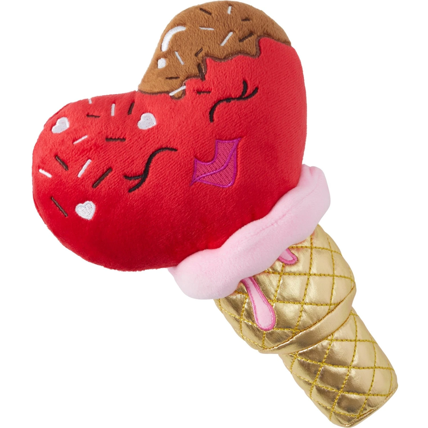 Frisco Valentine Ice Cream Plush Squeaky Dog Toy 3 Frisco Valentine Ice Cream Plush Squeaky Dog Toy