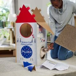 Frisco Spaceship Cardboard Cat House, 2-Story 11 Frisco Spaceship Cardboard Cat House, 2-Story -Frisco 317721 PT3. AC SS1800 V1688677248