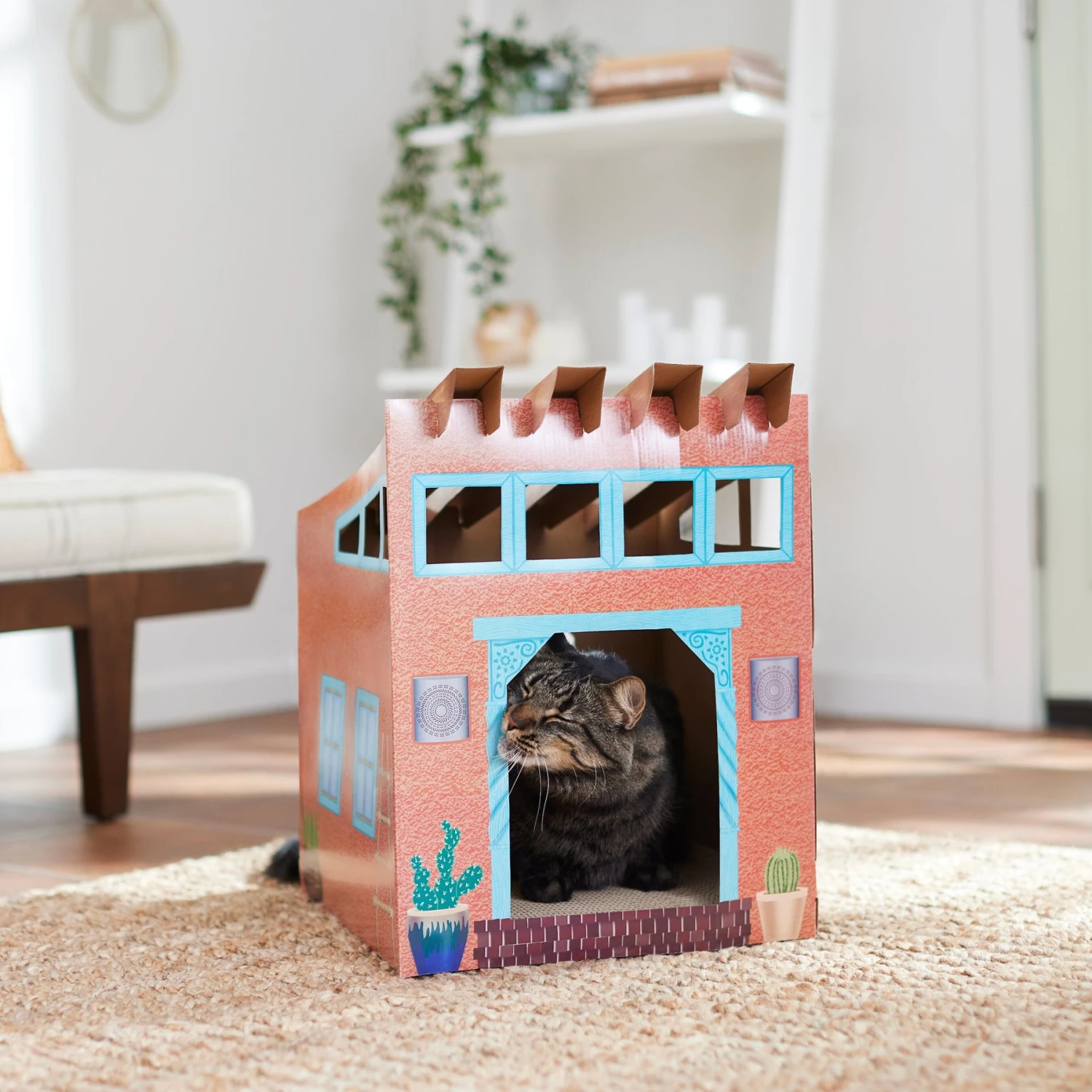 Frisco Southwestern House Cardboard Cat House 6 Frisco Southwestern House Cardboard Cat House - Image 4