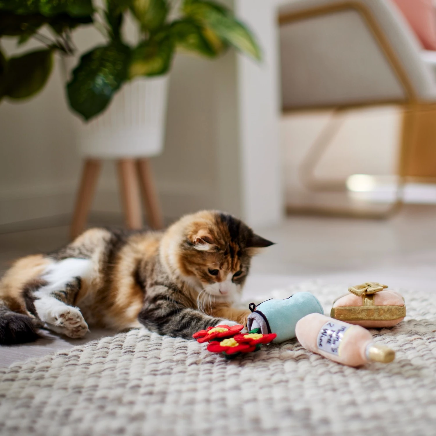 Frisco Mother's Day Gifts Plush Cat Toy With Catnip, 3 Count 5 Frisco Mother's Day Gifts Plush Cat Toy With Catnip, 3 Count - Image 3