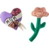 Frisco Mother's Day Rose & Heart Plush Squeaky Dog Toy, 2 Count 1 Frisco Mother's Day Rose & Heart Plush Squeaky Dog Toy, 2 Count -Frisco 327033 MAIN. AC SS1800 V1646947865