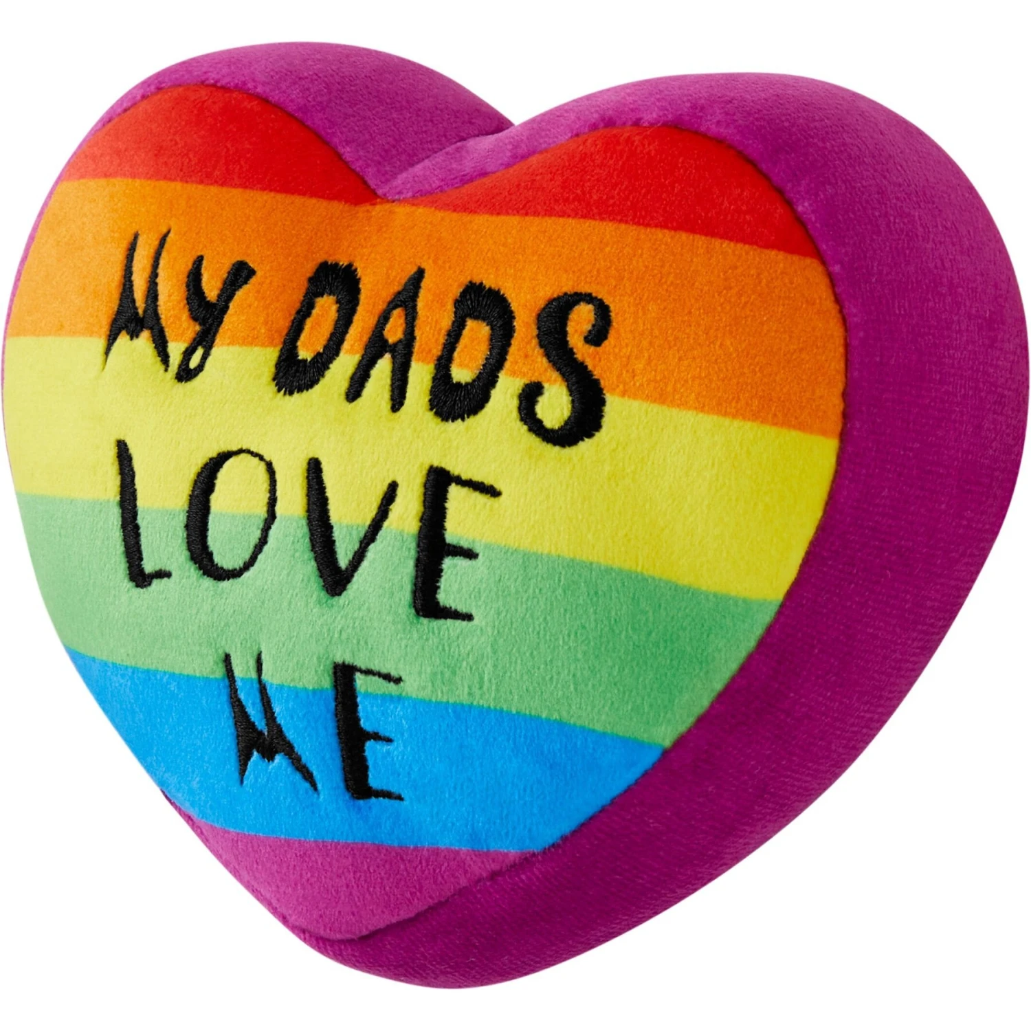 Frisco Pride My Dads Love Me Plush Squeaky Dog Toy 3 Frisco Pride My Dads Love Me Plush Squeaky Dog Toy