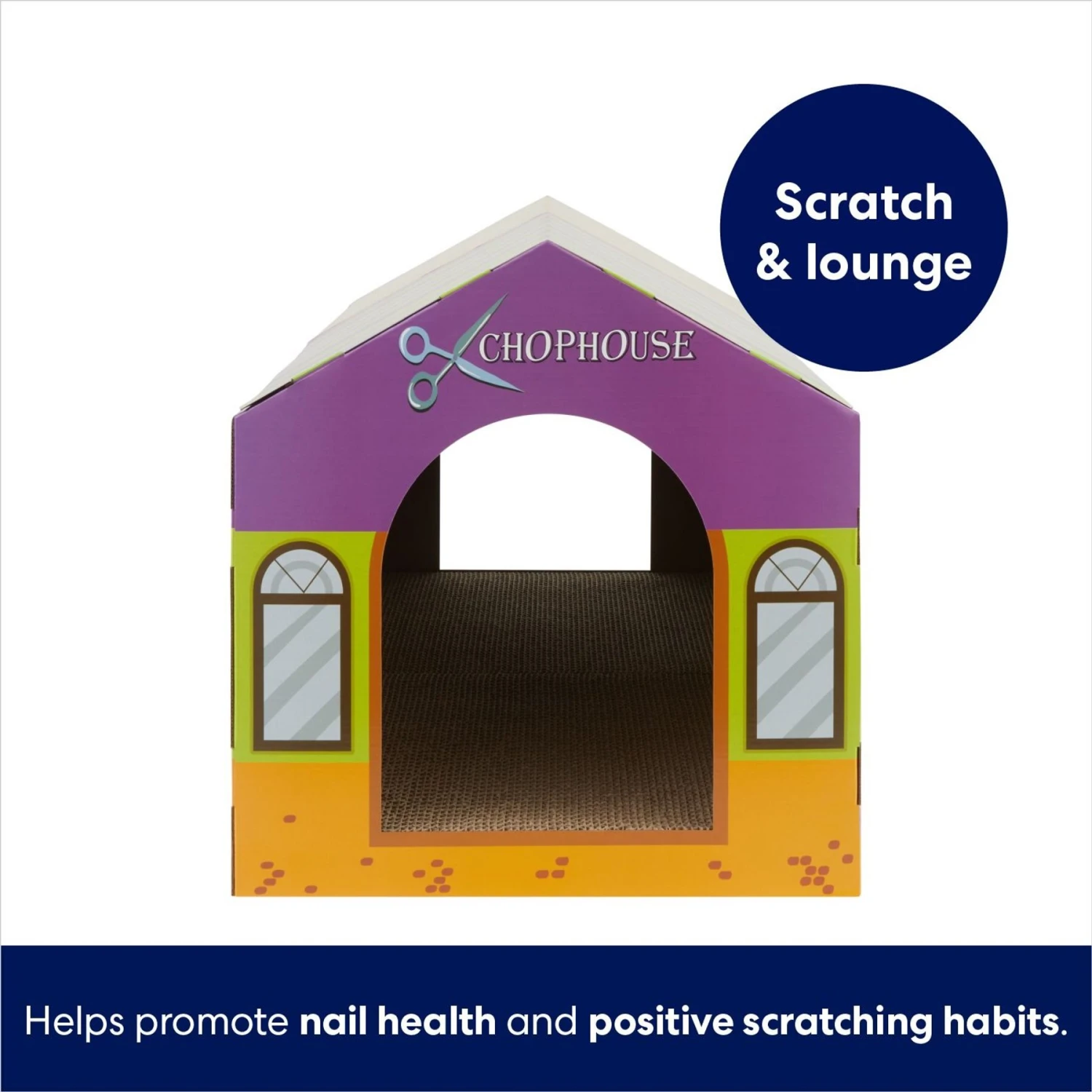 Frisco Halloween A-Paw-Thecary & Chop House Cardboard Cat House With Catnip 5 Frisco Halloween A-Paw-Thecary & Chop House Cardboard Cat House With Catnip - Image 3