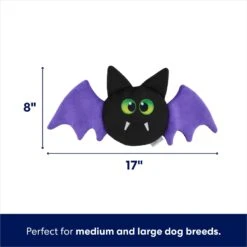 Frisco Halloween Bat Round Plush Squeaky Dog Toy 8 Frisco Halloween Bat Round Plush Squeaky Dog Toy -Frisco 344008 PT1. AC SS1800 V1689878418