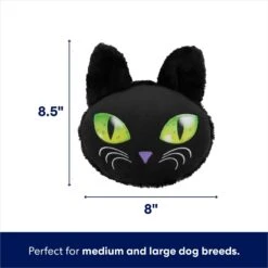 Frisco Halloween Black Cat Round Plush Squeaky Dog Toy 8 Frisco Halloween Black Cat Round Plush Squeaky Dog Toy -Frisco 344039 PT1. AC SS1800 V1689877484