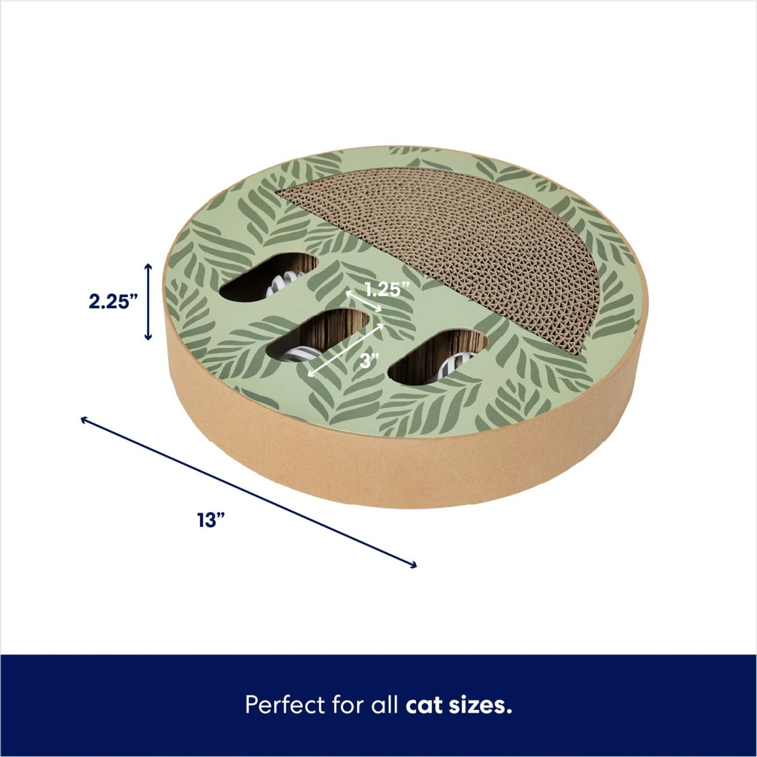 Frisco Interactive Maze & Scratch Cardboard Cat Toy Box With Catnip, Palms 4 Frisco Interactive Maze & Scratch Cardboard Cat Toy Box With Catnip, Palms - Image 2