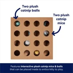 Frisco Interactive Wooden Cat Toy Box With Catnip 9 Frisco Interactive Wooden Cat Toy Box With Catnip -Frisco 506178 PT2. AC SS1800 V1671568357