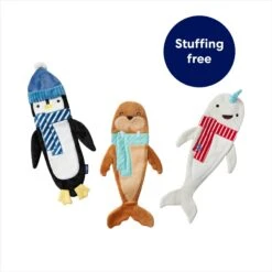 Frisco Holiday Arctic Friends Stuffing-Free Skinny Plush Squeaky Dog Toy 10 Frisco Holiday Arctic Friends Stuffing-Free Skinny Plush Squeaky Dog Toy -Frisco 739878 PT2. AC SS1800 V1694813220