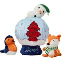 Frisco 26 Frisco Holiday Melting Snow Globe Hide & Seek Puzzle Plush Squeaky Dog Toy