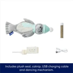 Frisco Holiday Interactive Flopping Seal Electronic Cat Toy With Catnip 10 Frisco Holiday Interactive Flopping Seal Electronic Cat Toy With Catnip -Frisco 740102 PT2. AC SS1800 V1695046543