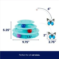 Frisco Foldable Play Tri-Tunnel Cat Toy & Frisco Butterfly Cat Tracks Cat Toy 17 Frisco Foldable Play Tri-Tunnel Cat Toy & Frisco Butterfly Cat Tracks Cat Toy -Frisco 933438 PT6. AC SS1800 V1692305010