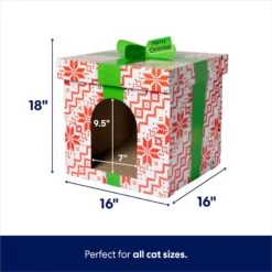 Frisco Holiday Gift Box Cardboard Cat House & Frisco Holiday Santa's Workshop Cardboard Cat House 13 Frisco Holiday Gift Box Cardboard Cat House & Frisco Holiday Santa's Workshop Cardboard Cat House -Frisco 986158 PT2. AC SS1800 V1698258056
