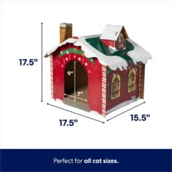 Frisco Holiday Christmas Tree Cardboard Cat House & Frisco Holiday Santa's Workshop Cardboard Cat House 17 Frisco Holiday Christmas Tree Cardboard Cat House & Frisco Holiday Santa's Workshop Cardboard Cat House -Frisco 986190 PT6. AC SS1800 V1698257795